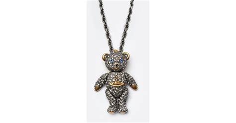 teddy bear necklace for men.